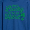 Men's - Instant Message - Just Lucky To Be Here Long Sleeve Graphic T-Shirt - 2 of 4