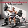 FEIERDUN 3-Grip U-Handles Chest Press Machine, 1250LBS Heavy-Duty Bench Press with Independent Converging Arms - 3 of 4