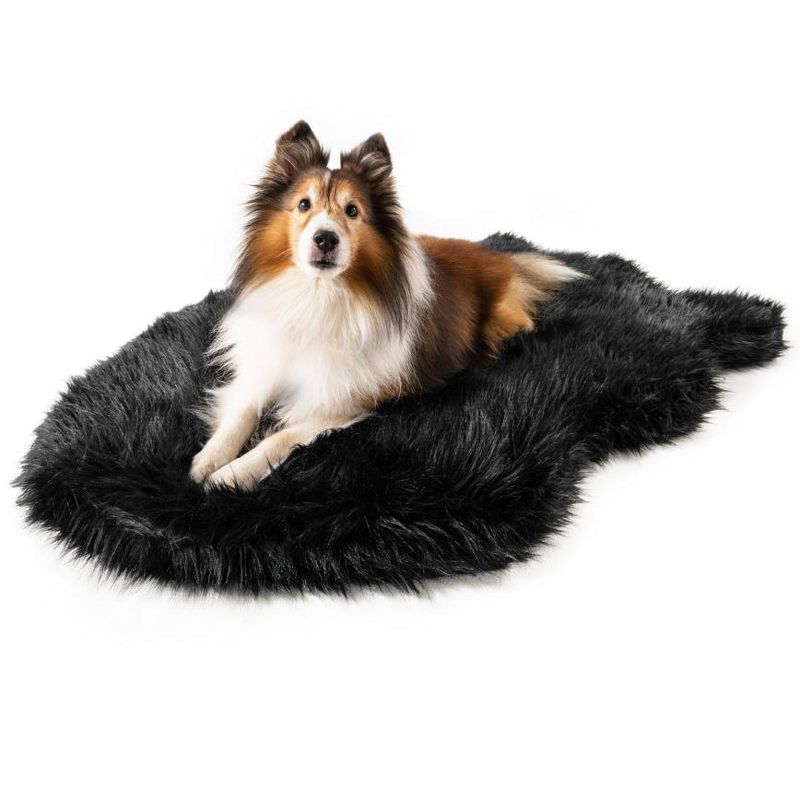 PAW BRANDS PupRug Faux Fur Orthopedic Luxury Dog Bed, 1 of 5
