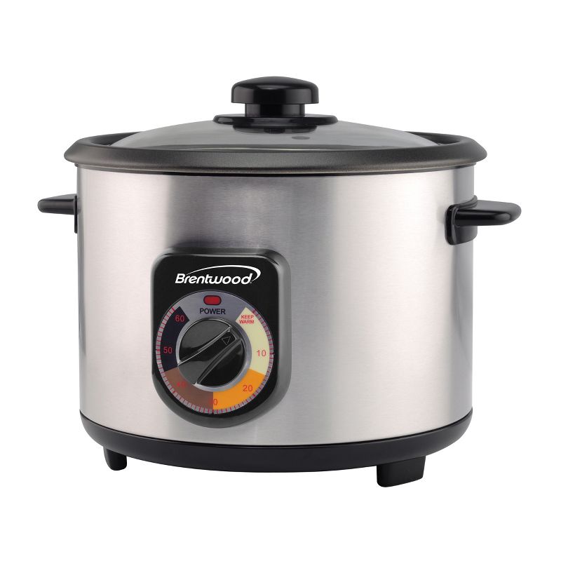 Brentwood TS-1020S 10-Cup Stainless Steel Crunchy Persian Rice Cooker, 1 of 6