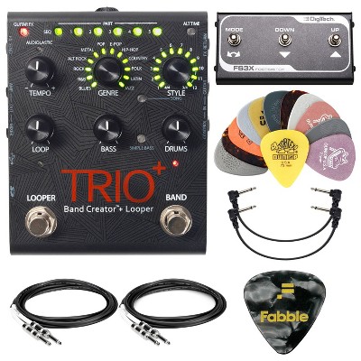 DigiTech TRIO+ バンドクリエイター ルーパー FS3X付き set DigiTech TRIO+ Band Creator Looper Pedal Bundle w/ FS3X Footswitch