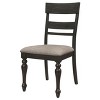 Coaster Home Furnishings Bridget Ladder Back Dining Side Chair Stone Brown and Charcoal Sandthrough (Set of 2) - 4 of 4