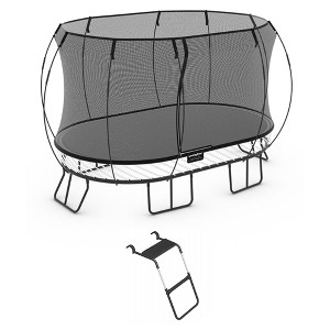 Springfree Trampoline 8 ft x 13 ft Large Oval + FlexrStep V2 Bundle – Springless Fun with Adjustable and Lock Restrict Ladder Attachment Accessories - 1 of 4