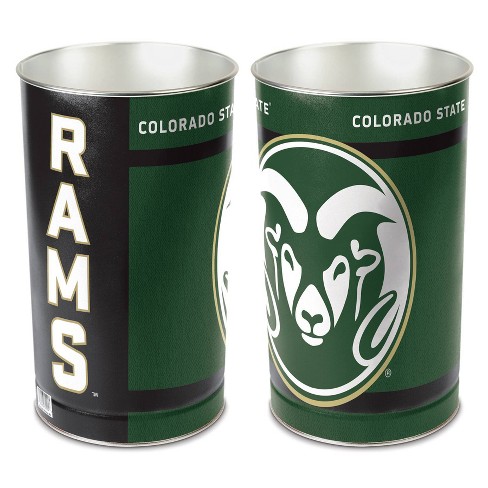 NCAA Colorado State Rams Tin Trash Can