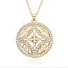 Elegant Round Pendant Necklace for Women – Fashionable Celtic Knot, Gilded Sterling, with Zirconia Accents - 3 of 3