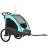 Aosom Bike Trailer for Kids 3 In1 Foldable Child Jogger Stroller Baby Stroller Transport Carrier Rubber Tires Kid Bicycle Trailer - 4 of 4