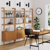 Nathan James 71.9" Set of 3 Jasper Wood Fluted Bookshelf Light Brown - 3 of 4