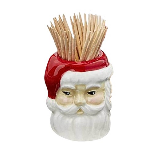 Tag 2.0 Inch Vintage looking Santa Toothpick Holder Christmas Entertainment Toothpick Holders Target