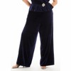 June + Vie by Roaman's Velvet Wide-Leg Pants - 4 of 4