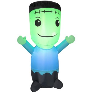 Occasions 5' Inflatable Monster, 5 ft Tall, Multicolored - 1 of 3