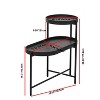 Vynxaria 2-Tier Side Table with Storage ¨C Metal Frame & Wooden Desk, Sofa End Table for Living Room & Home - 4 of 4