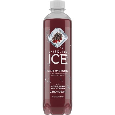 Sparkling Ice Grape Raspberry - 17 fl oz Bottle