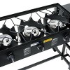 Barton 87,000 BTU 3-Burner Outdoor Propane Grill Camp Stove Side Table W/ Wheel (4) Hook Utensil Holder, Black - image 4 of 4