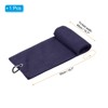 Unique Bargains Super Absorbent Waffle Pattern Tri-Fold Microfiber Golf Towels with D Clips - 2 of 4