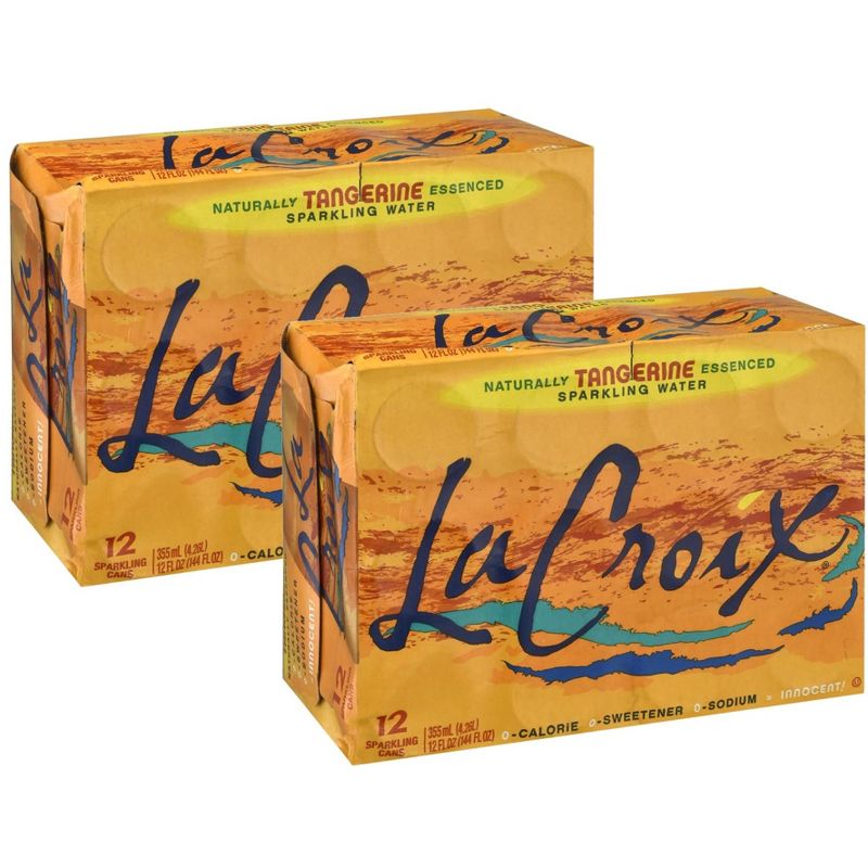 La Croix Tangerine Sparkling Water - Case of 2/12 pack, 12 oz, 1 of 8