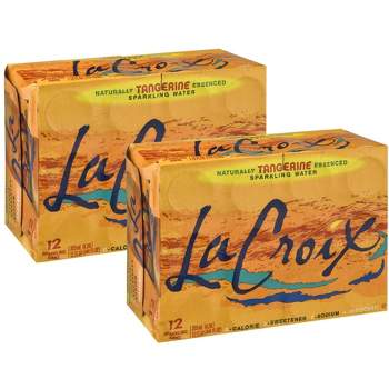 La Croix Tangerine Sparkling Water - Case of 2/12 pack, 12 oz