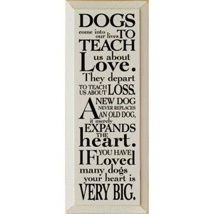 Slickblue Pet Loss Wall Decor – Sentimental Dog Quote Wood Sign – Rustic Home Accent for Dog Owners 7x18, Color Options - 1 of 3