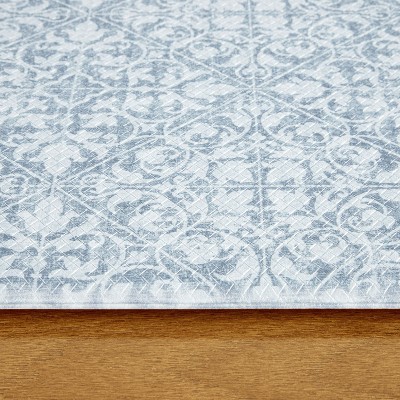 Comfort Plus Blue Rectangular Memory Foam Anti-Fatigue Mat