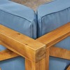 Syemin Patio Modern Accent Chairs, Outdoor Conversation Chairs, with Leisure Used, for Backyard, Garden, Blue, 28"*30.25"*26.5" - 4 of 4