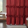 BAGOKIE 72"x72" Waterfall Ruffle Shower Curtain, Pack of 1 - 2 of 4