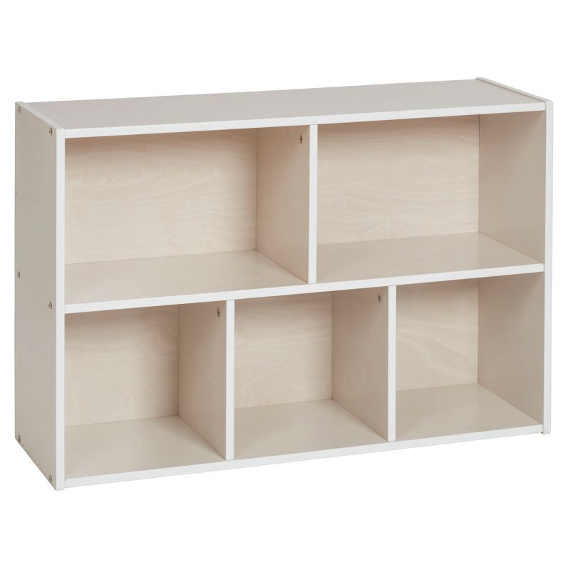 ECR4Kids Birch Streamline 5-Compartment Storage Cabinet, Wood Toy Storage Shelves for Kids, 1 of 14