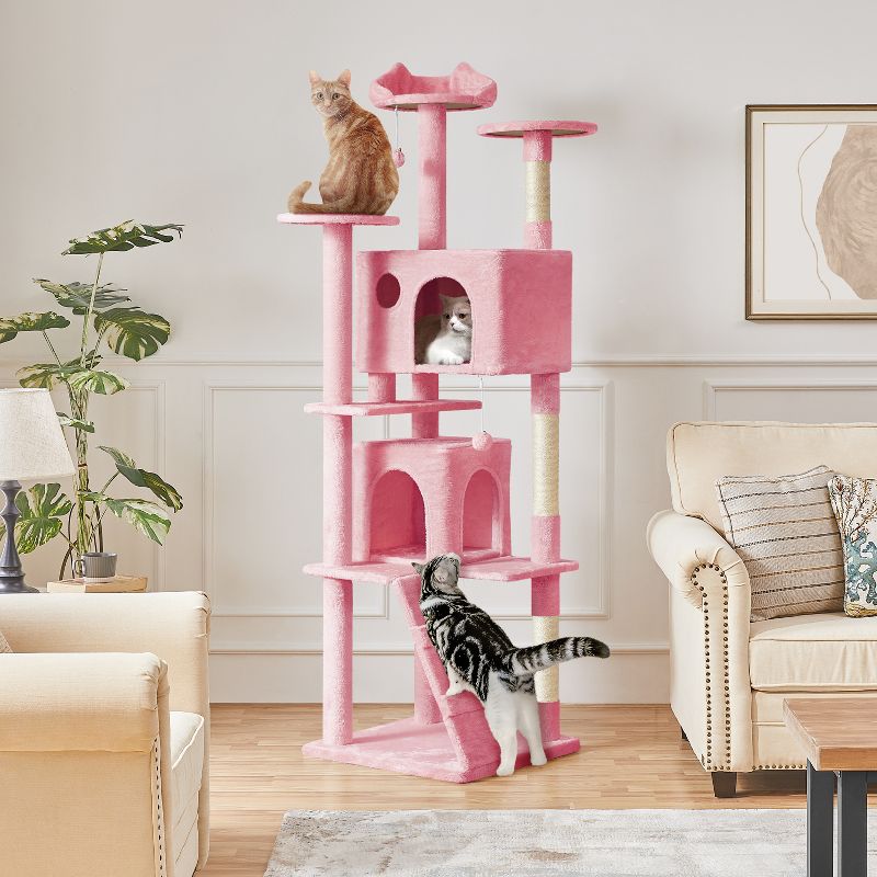 Yaheetech 80inch Multilevel Cat Tree Condo Cat Tower, 2 of 9