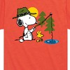 Boys' - Peanuts - Snoopy Woodstock Fishing Short Sleeve Graphic T-Shirt - 2 of 4