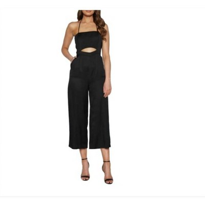 Women's Tie Back Cropped Geo Cutout One Piece Jumpsuit - BARDOT