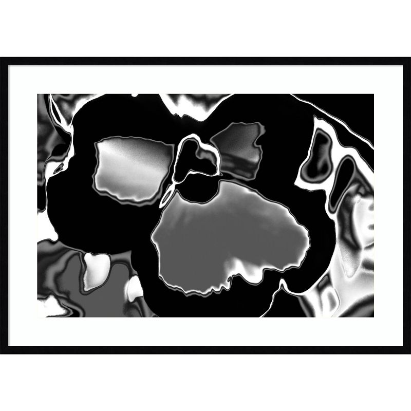41&#34; x 30&#34; Abstract Flower No 2 November by Richard Booth Wood Framed Wall Art Print - Amanti Art, 1 of 9