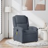 vidaXL Massage Recliner Chair with 6-Point Vibration, Adjustable, Dark Gray Velvet - 2 of 4