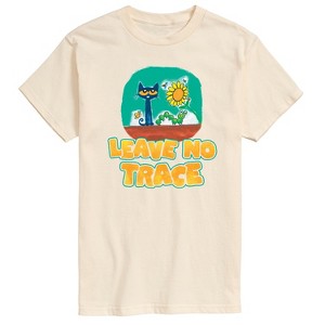 Men's - Pete the Cat - Leave No Trace Camping Short Sleeve Graphic T-Shirt - 1 of 4