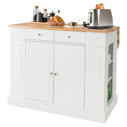 Breakfast bar table store with drawers