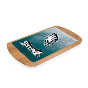 NFL Philadelphia Eagles Parawood Billboard Glass Top Serving Tray - 1 of 3