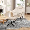 Garvee Lazy Chair with Ottoman, Ergonomic Lounge Armchair with Foldable Footrest and Removable Cover, Modern Small Space Chair - 4 of 4