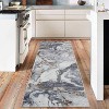 AcekoolModern Boho Abstract Area Rug, Machine Washable, Non-Slip, Low Pile, Soft Carpet for Office, Living Room, Bedroom - 2 of 4