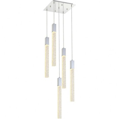 Elegant Lighting Weston 5 - Light Pendant in  Chrome