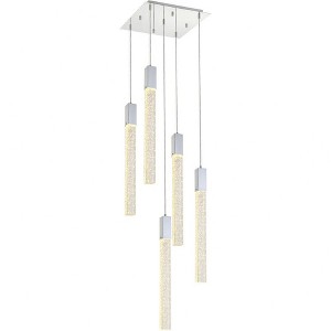Elegant Lighting Weston 5 - Light Pendant in  Chrome - 1 of 4