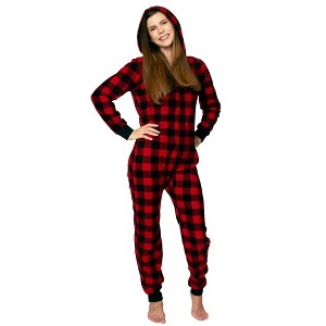 Blis Adult Onesie Pajamas For Women Christmas Adult Onesies Comfy Novelty Christmas Pajamas Women's One Piece Novelty Pajamas - 1 of 4