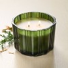 2 Wick Medium Glass with Lid Cypress and Santal Colored Jar Candle Green 12oz - Hearth & Hand™ with Magnolia - 2 of 3