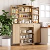 Kitchen Pantry Cabinet, 72" Tall Storage Cabinet with 4 Doors and 1 Drawer, Freestanding Cupboard with 4 Adjustable Shelves for Kitchen, Dining Room - 4 of 4