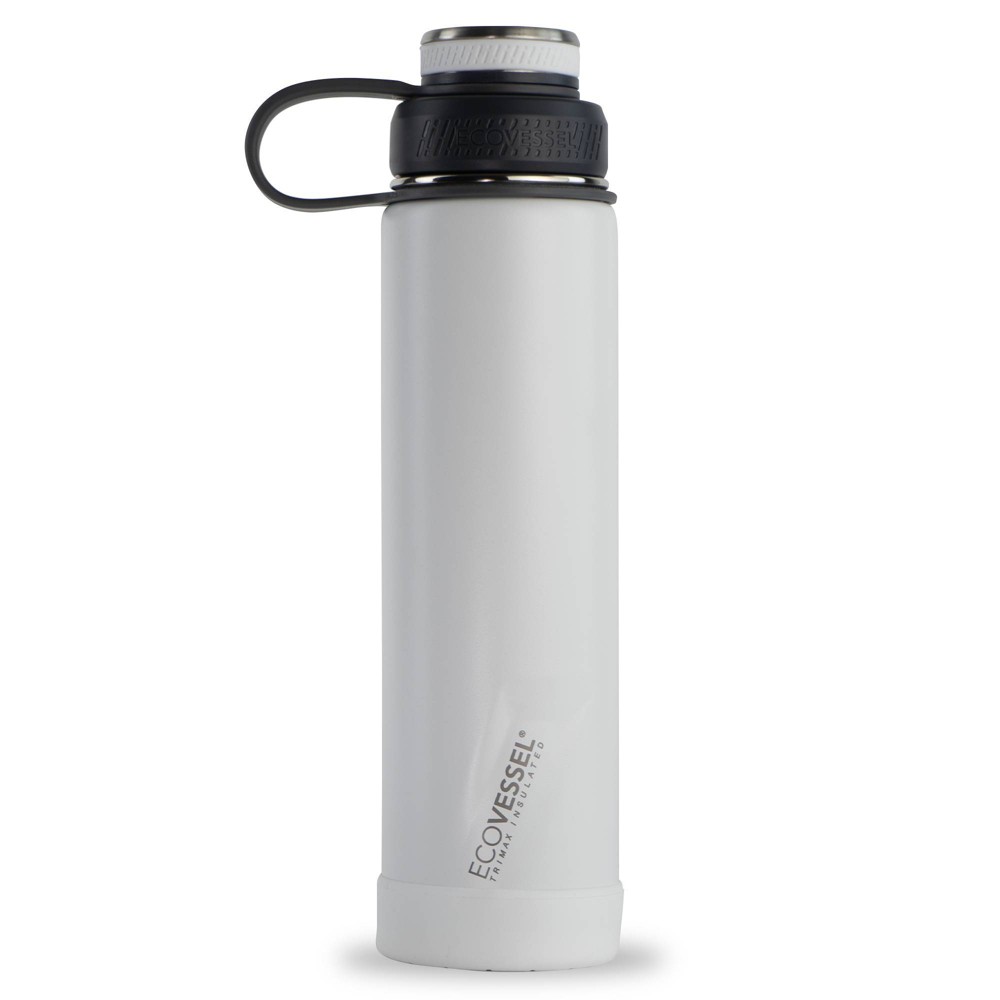 Photos - Glass EcoVessel Boulder 24oz Insulated Stainless Steel Water Bottle - White