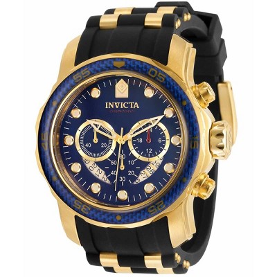 Invicta 35416 Men's Pro Diver Blue and Gold Dial Chronograph Watch