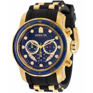 Invicta 35416 Men's Pro Diver Blue and Gold Dial Chronograph Watch - 1 of 1