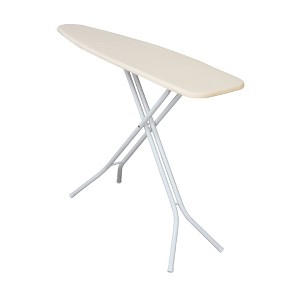 Household Essentials Classic 4-Leg Ironing Board: Collapsible Metal, Off-White, 54" x 14", 10.27 lbs, 38" Height - 1 of 2