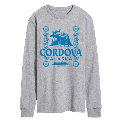 Men's - Instant Message - Cordova Alaska Long Sleeve Graphic T-Shirt
