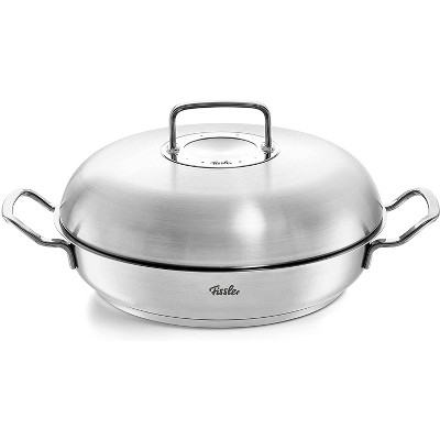 Fissler Original-Profi Collection Stainless Steel Serving Pan with High Dome Lid - 3.2qt.