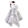 Hudson Baby Infant Girl Animal Face Security Blanket, Safari Girl, One Size - 4 of 4