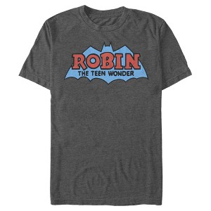 Men's Batman Logo Boy Wonder Robin T-Shirt - 1 of 4