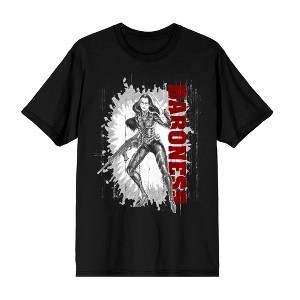 G.I. Joe Baroness Men's Black Crew Neck Short Sleeve T-shirt - 1 of 3
