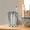 Timeless Stainless Steel Toothbrush Holder - Nu Steel: Chrome Finish, Bathroom Cup Stand, 4.25" High - 4 of 4